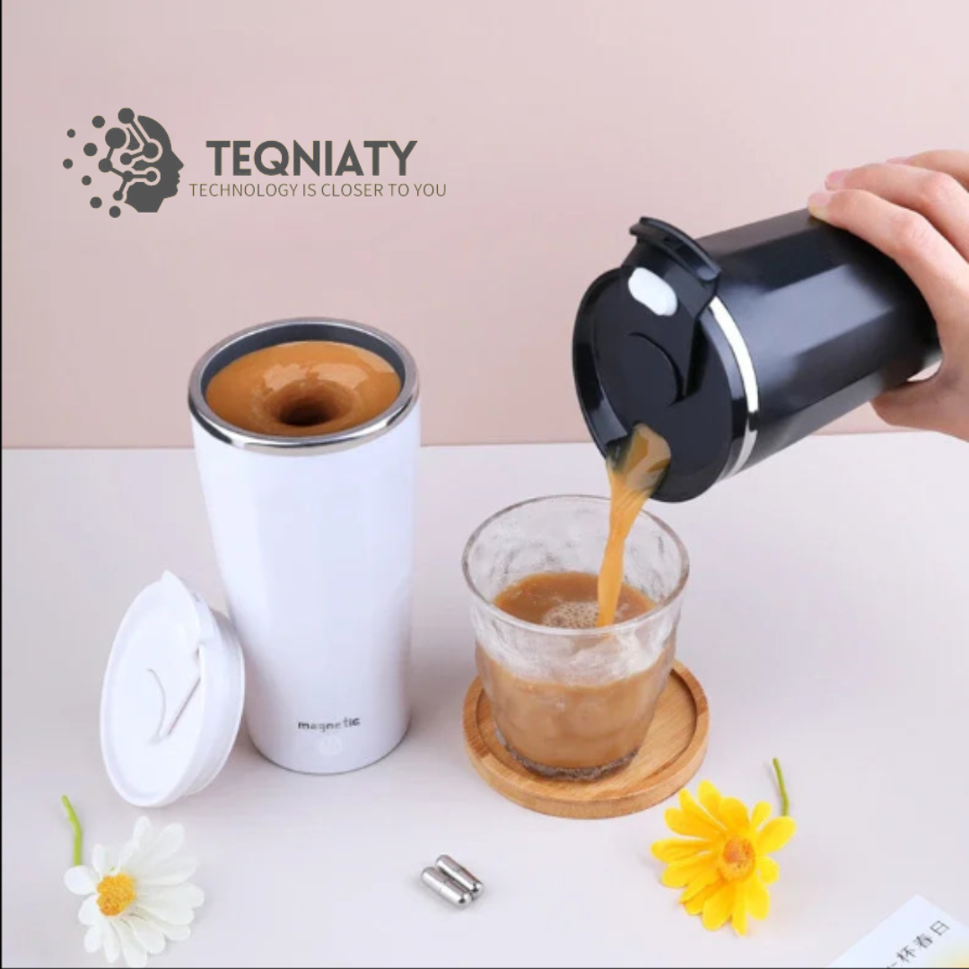 كوب ذاتي التجريك اتوماتيكي خلاط قهوة من الفولاذ كوب ذاتي التجريك اتوماتيكي خلاط قهوة من الفولاذ